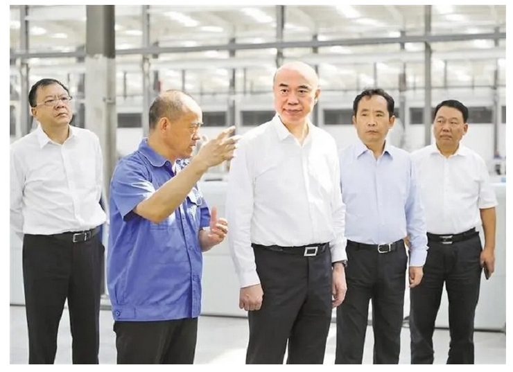 陕西省省委书记刘国中莅临兰州黄金城集团视察调研